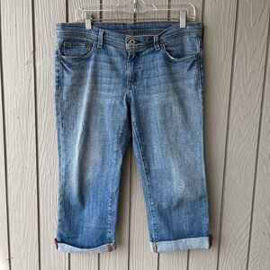 Y2K Polo Ralph Lauren Stretch Jeans Size 8 Cropped Denim Mid-Rise